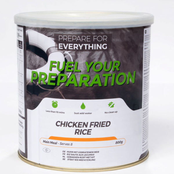 Fuel Your Preparation Freeze Dried Chicken Fried Rice 25 Year Tin