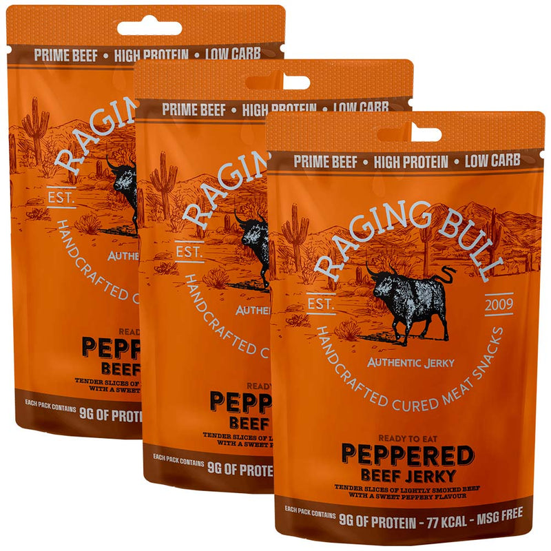 Raging Bull Beef Jerky 3 Pouches