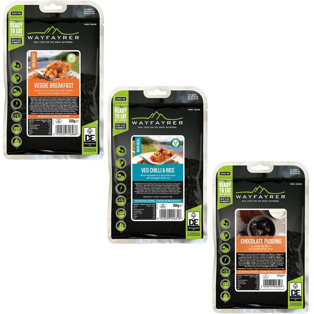 DofE Wet Expedition Food Ration Pack (Vegetarian) - Bronze
