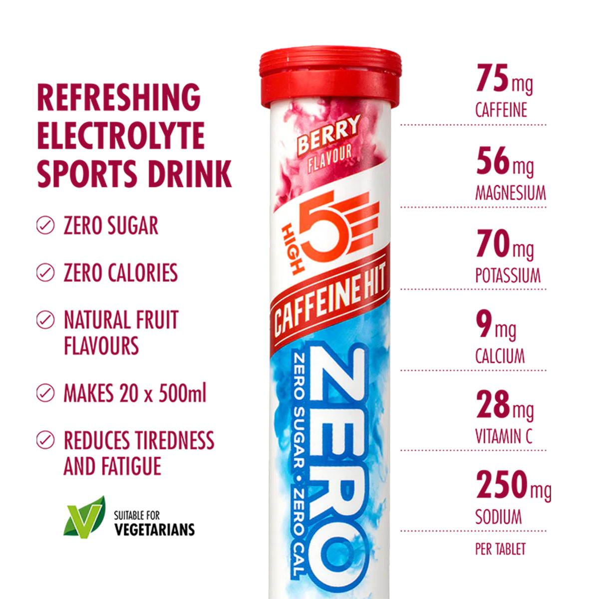 HIGH5 Zero Caffeine Hit | Berry