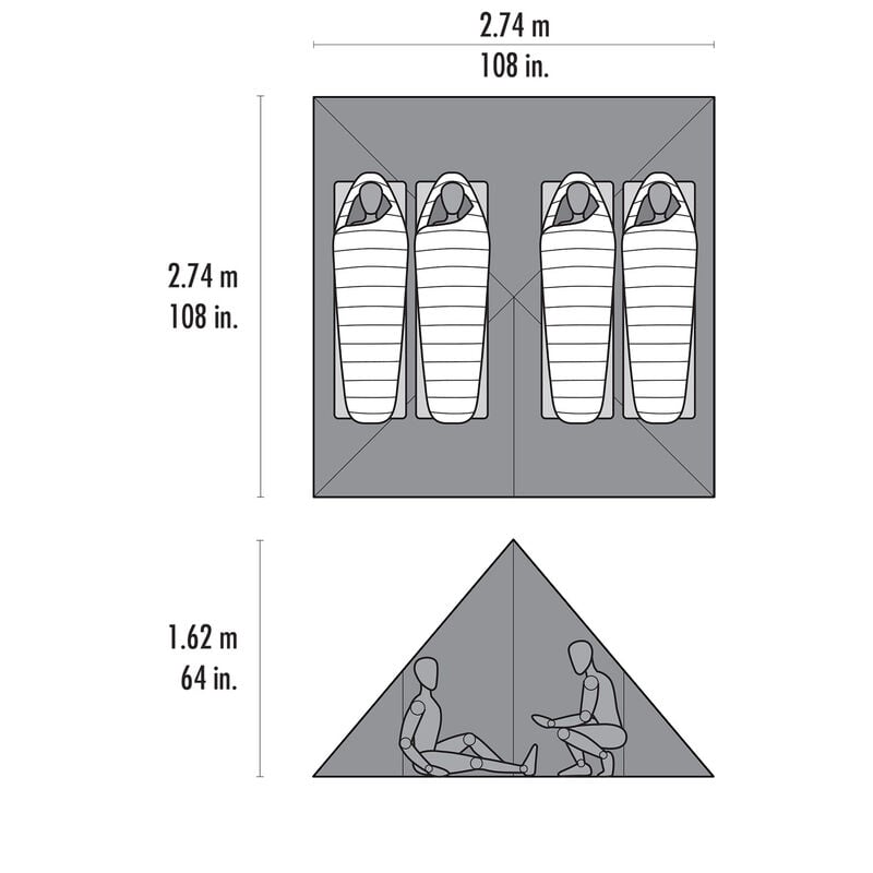 MSR Front Range™ 4 Person Ultralight Tarp Shelter