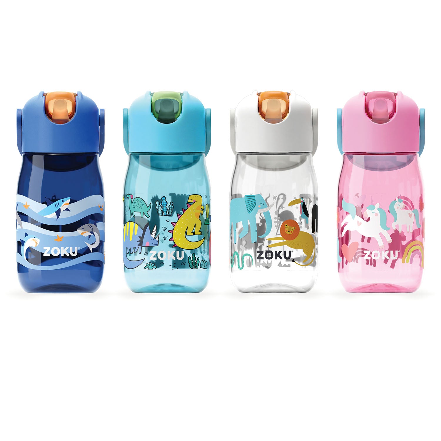 Zoku Flip Straw Bottle | 0.4L