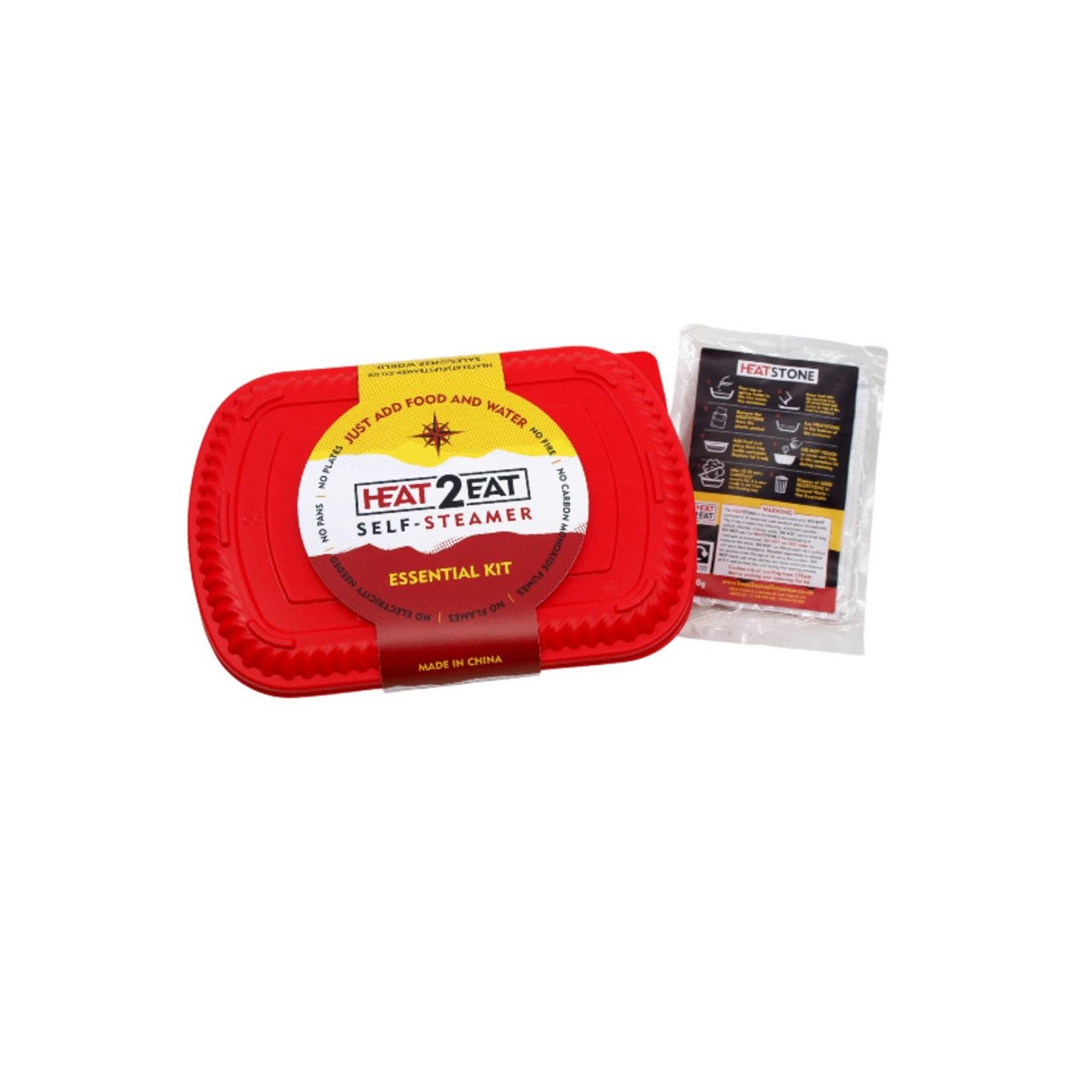 Heat2Eat Medium Reusable Plastic Self-Steamers | Inc. 2 HeatStones