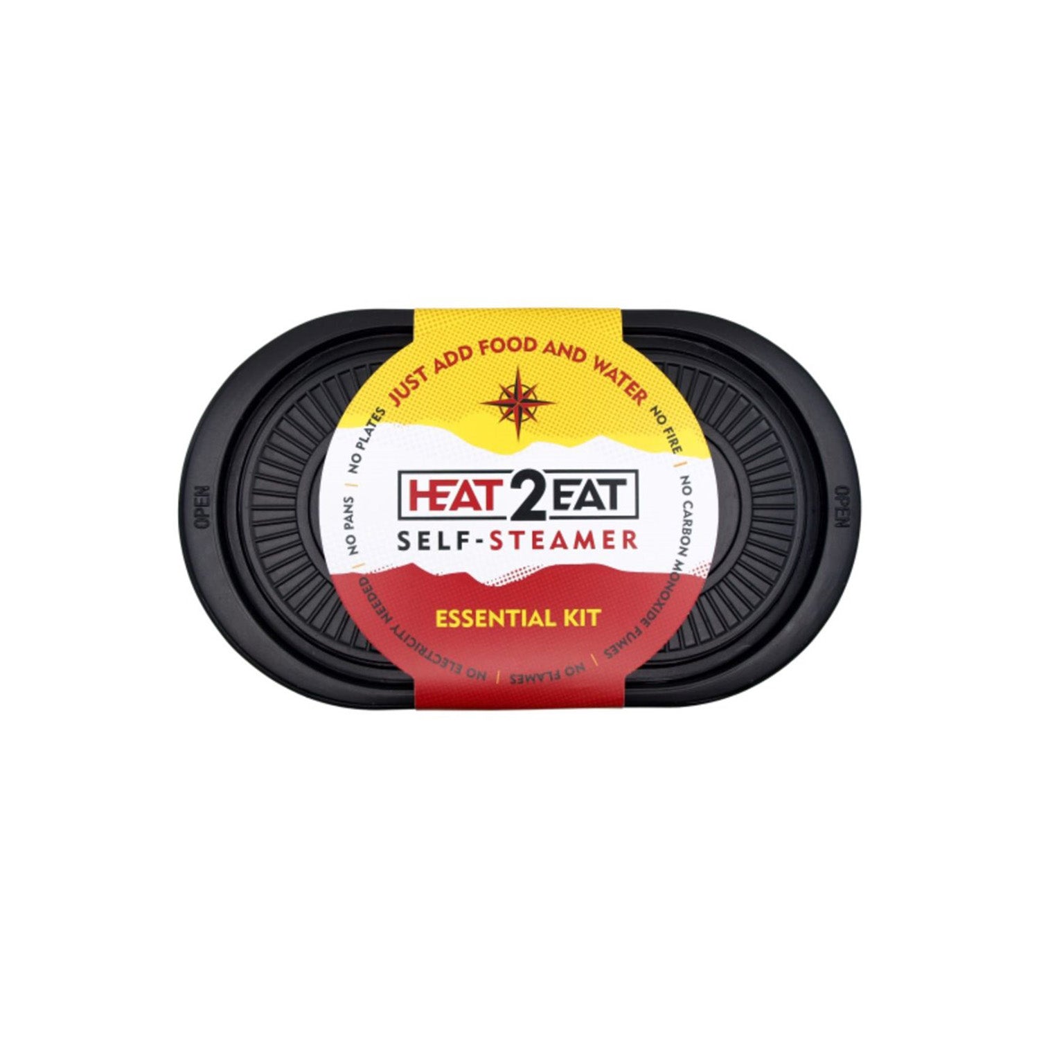 Heat2Eat Small Reusable Plastic Self-Steamers | Inc. 2 HeatStones