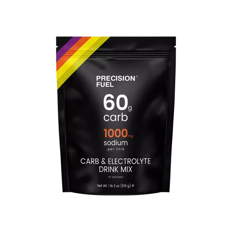 Precision Fuel 60g Carb Energy & Electrolyte Drink Mix - 510g / 15 Serve Pouch