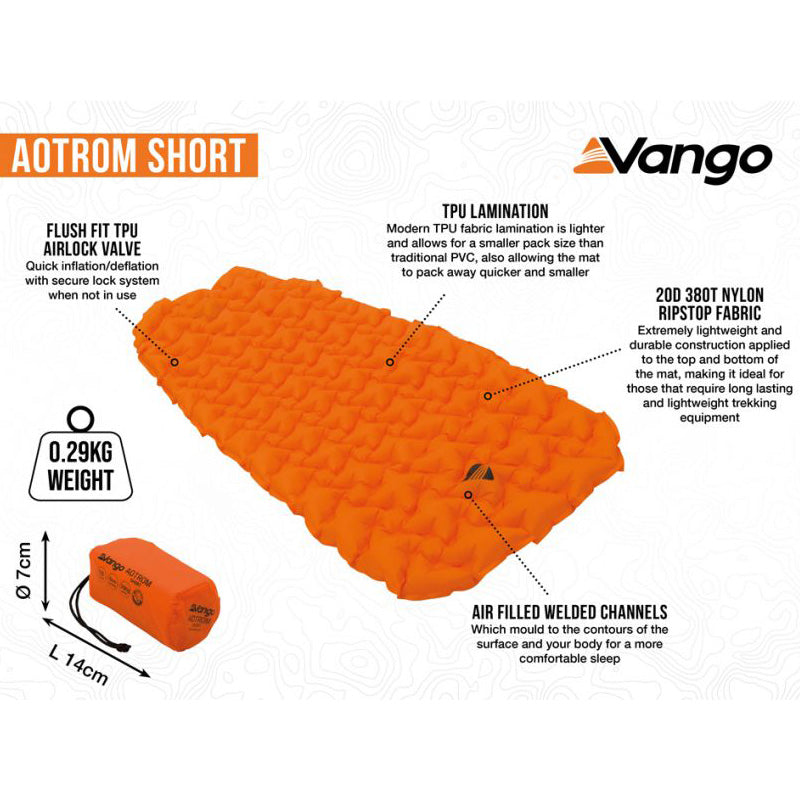 Vango Aotrom Short - Vango Orange