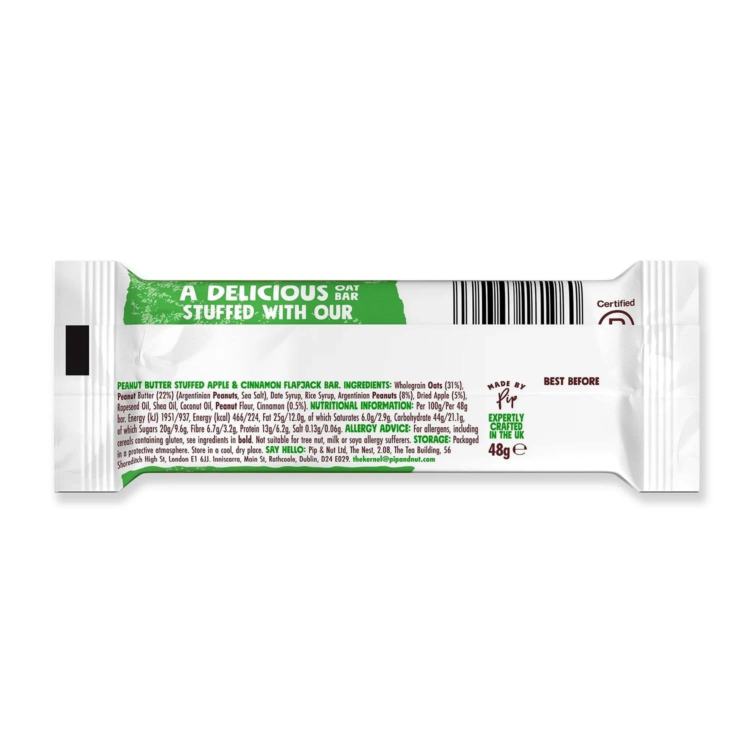 Pip & Nut Peanut Butter Stuffed Apple & Cinnamon Oat Bar
