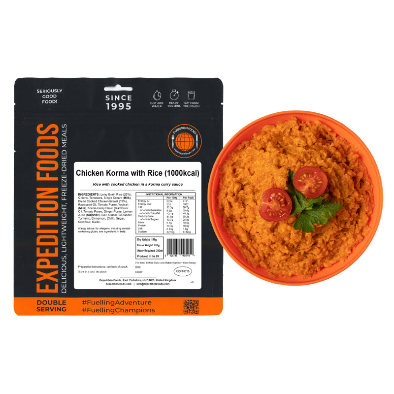 Expedition Foods Chicken Korma with Rice (1000Kcal)