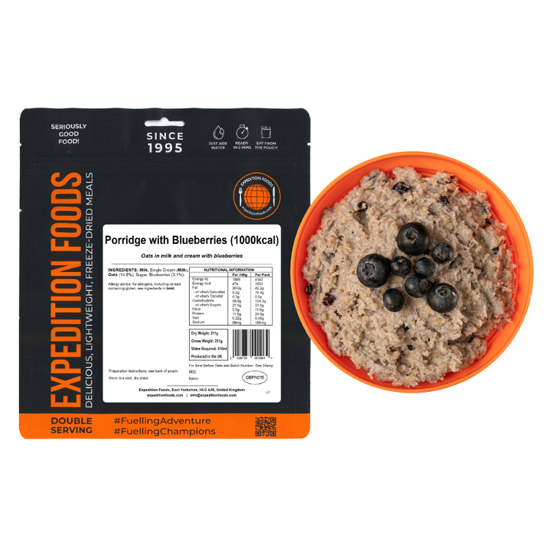 Expedition Foods Porridge with Blueberries (1000Kcal)