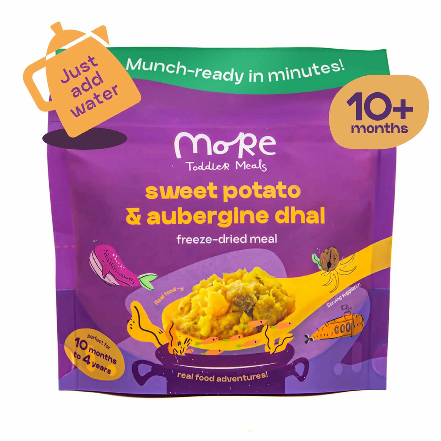 More Toddler Meals Sweet Potato & Aubergine Dhal