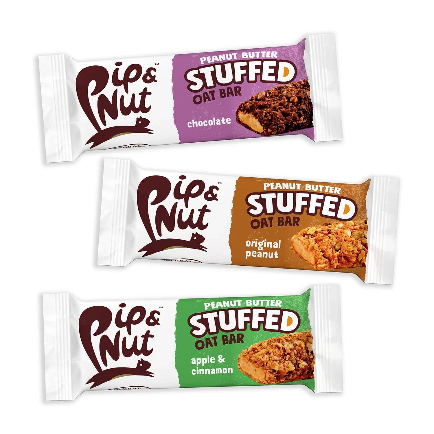 Pip & Nut Peanut Butter Stuffed Oat Bars Variety Pack