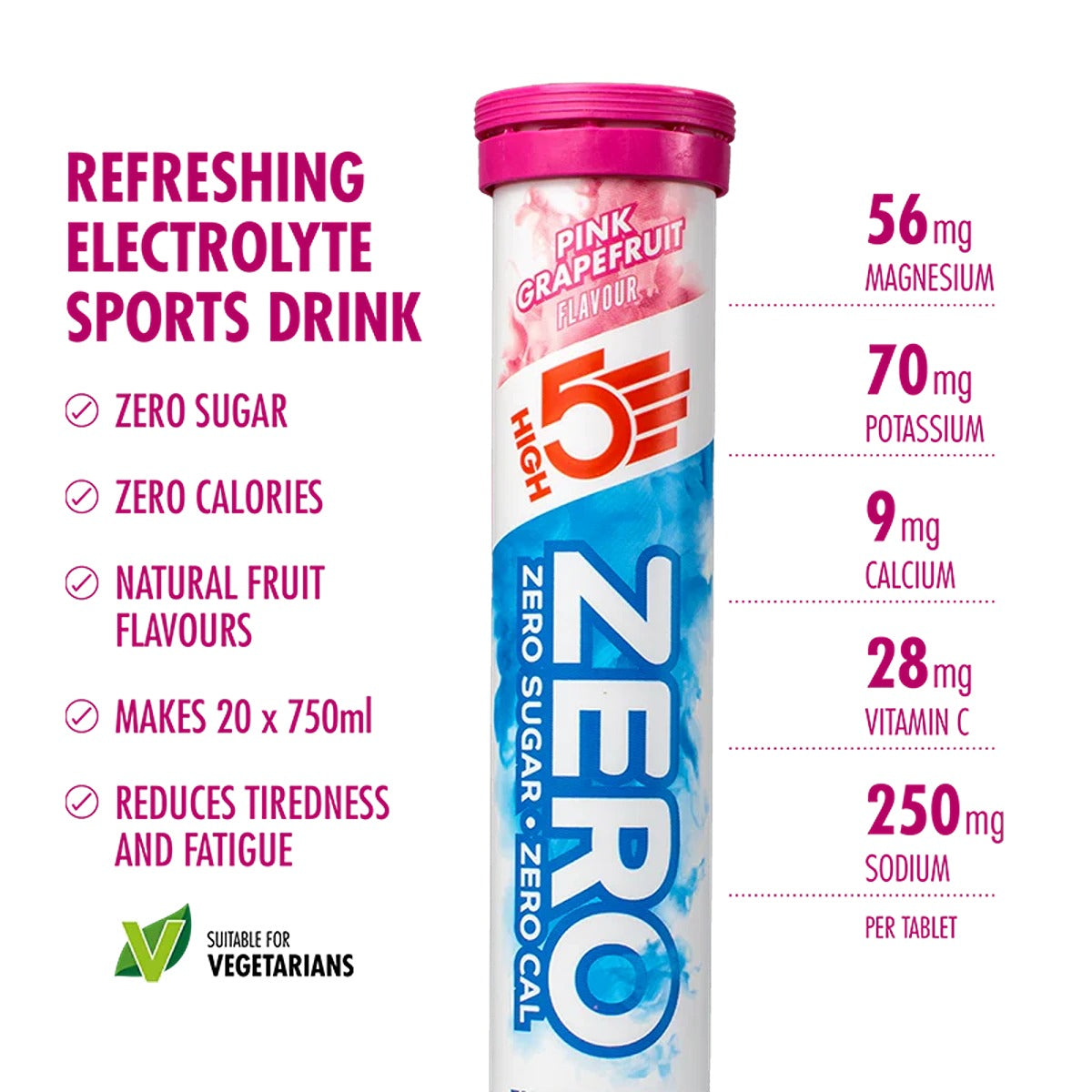HIGH5 Zero Electrolyte Drink | Pink Grapefruit