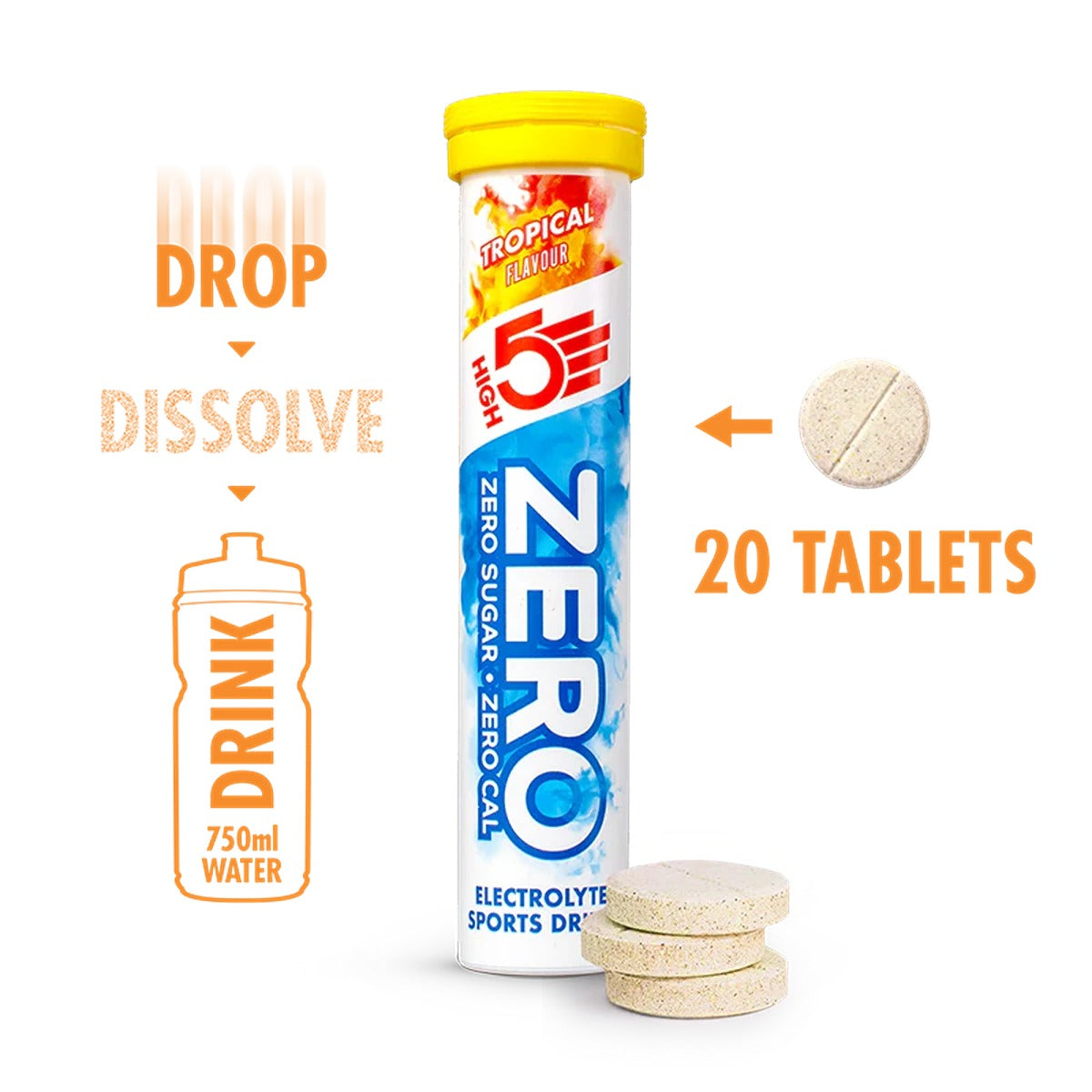 HIGH5 Zero Electrolyte Drink | Tropical