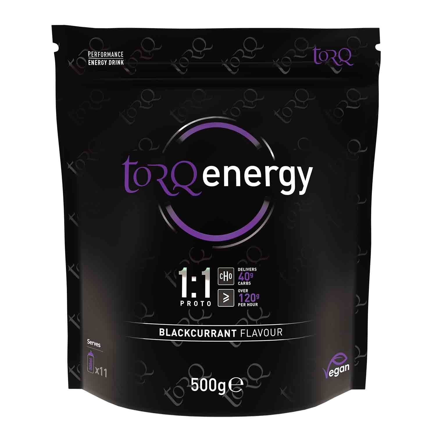 Torq 1:1 Blackcurrant Flavour Proto Energy (500g Pouch)