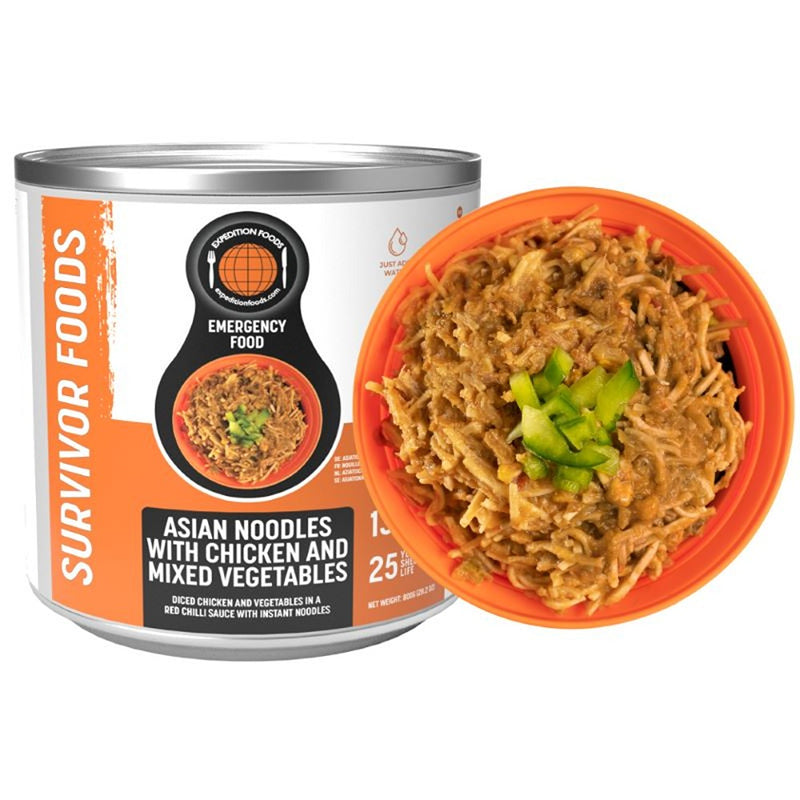 Expedition Foods Asian Noodles with Chicken and Mixed Vegetables (SURVIVOR FOODS RANGE)
