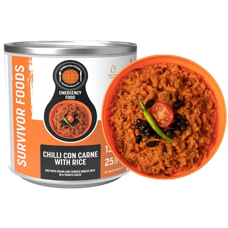 Expedition Foods Chilli Con Carne with Rice (SURVIVOR FOODS RANGE)