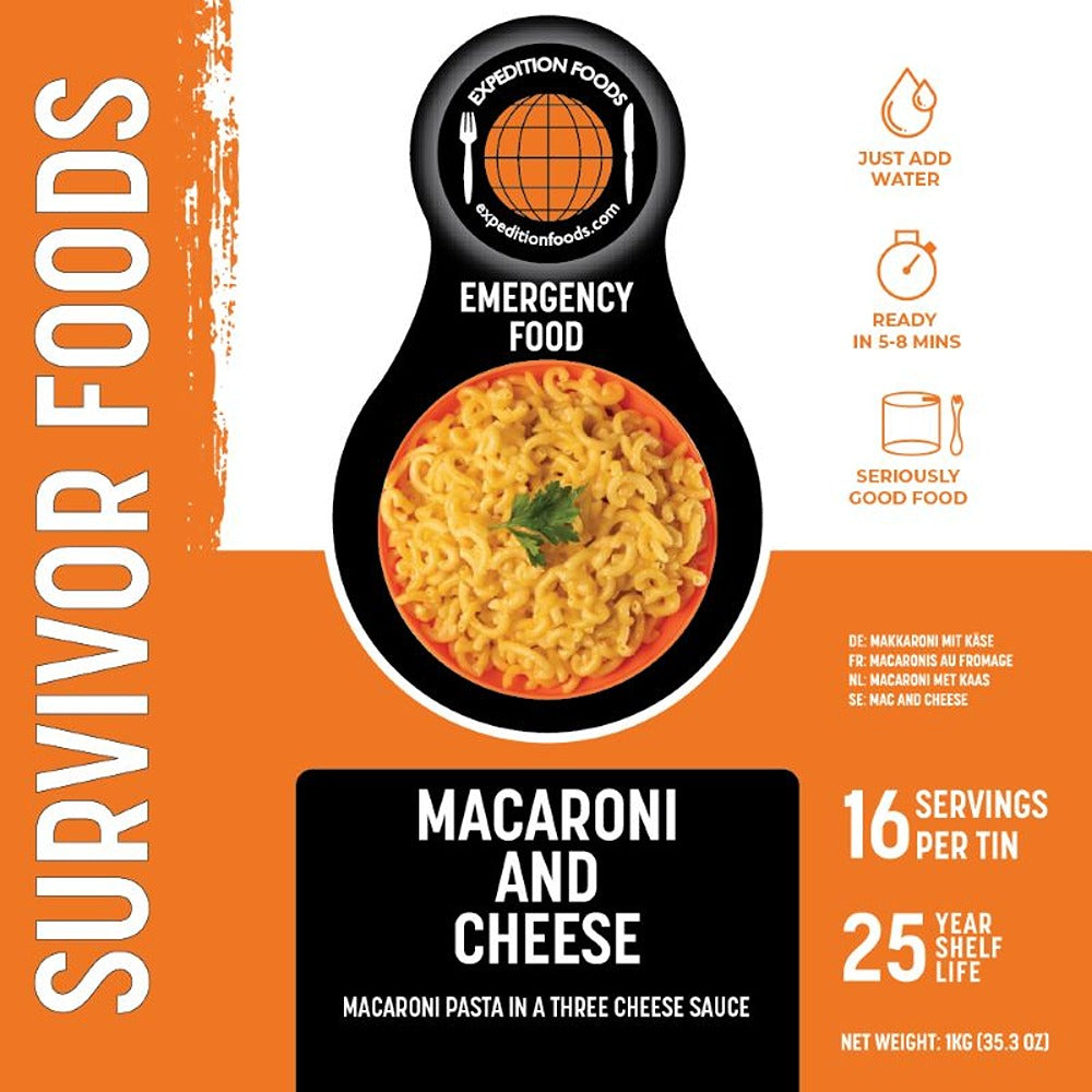 Expedition Foods Macaroni and Cheese (SURVIVOR FOODS RANGE)