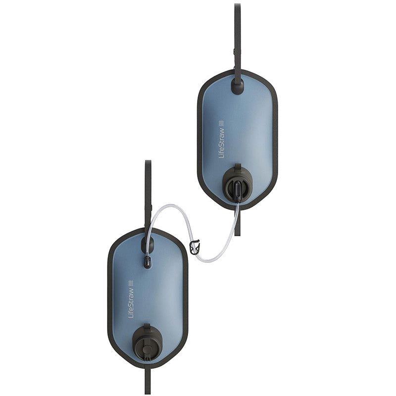 LifeStraw Peak Series Large Capacity Gravity Water Filter System with Safe Water Storage 8L + 8L