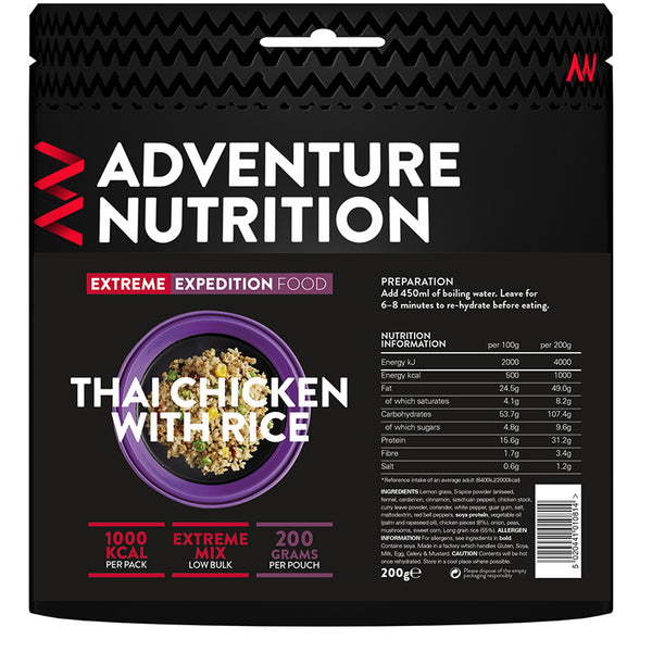 Adventure Nutrition Thai Chicken with Rice - 1000 Kcal