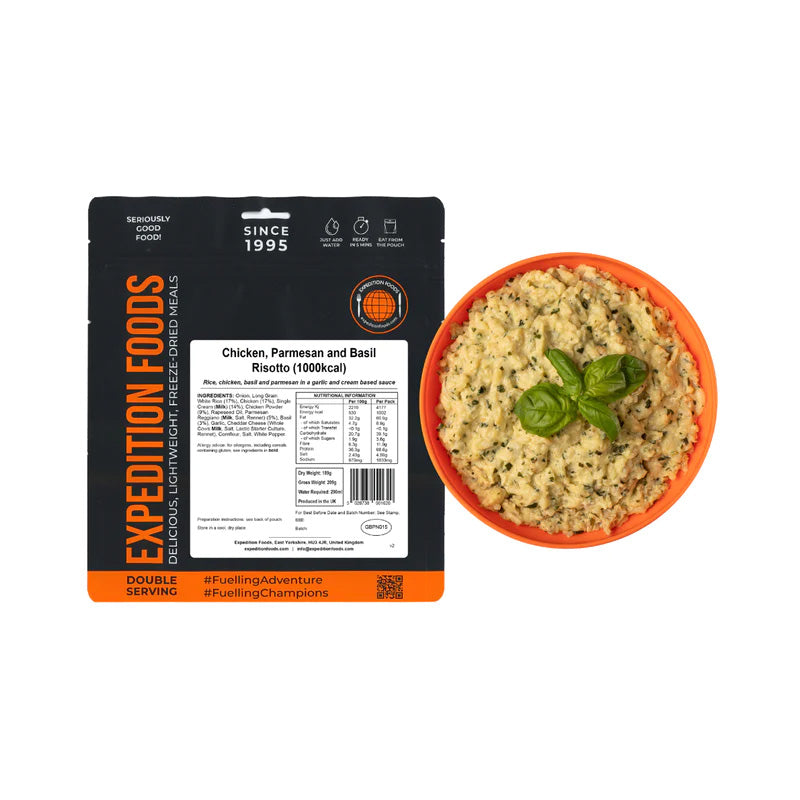 Expedition Foods Chicken, Parmesan and Basil Risotto (1000 Kcal)