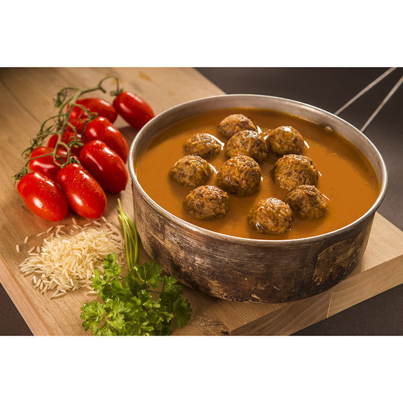 Adventure Menu Meatballs with Basmati & Tomato Sauce
