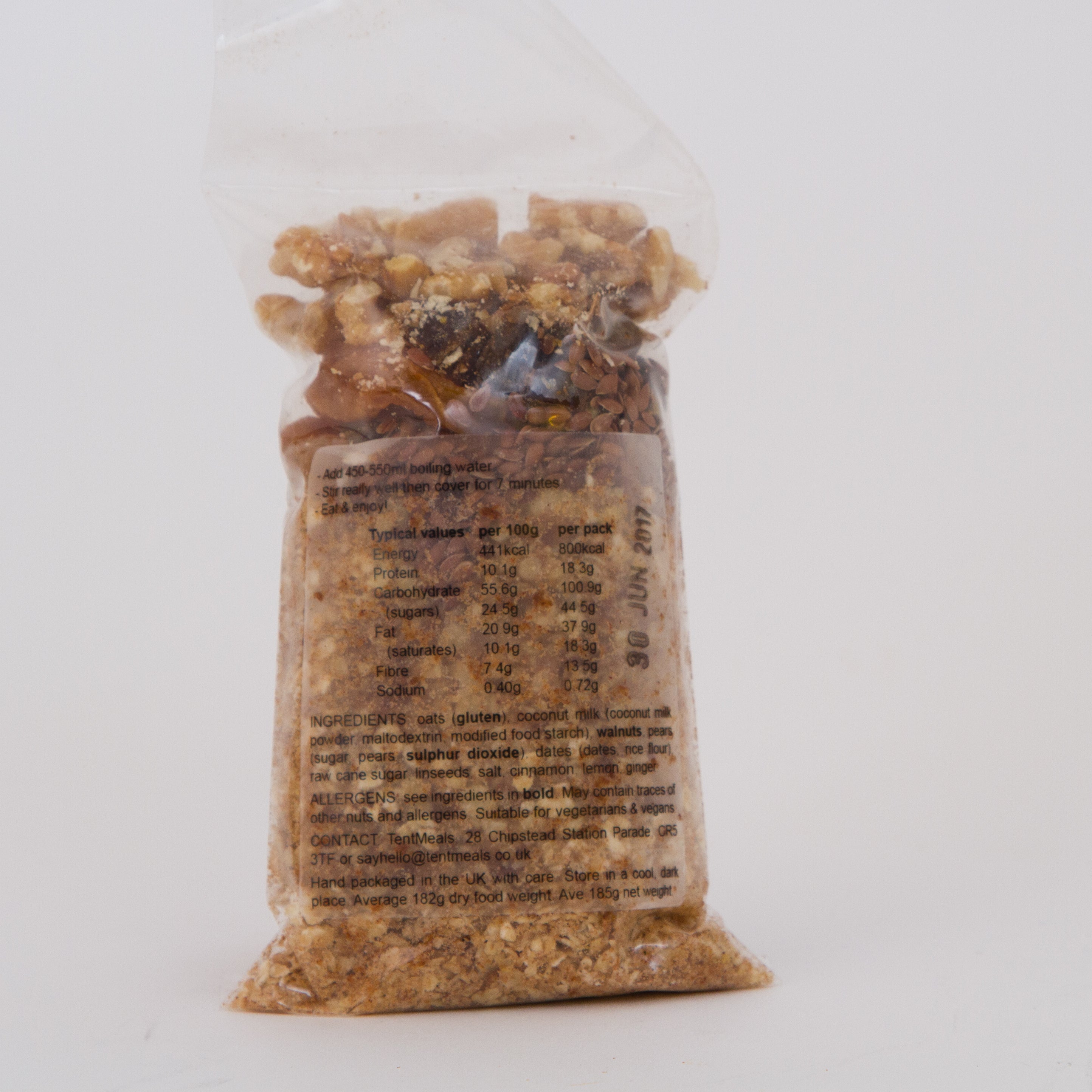 TentMeals Subtly Cinnamon breakfast - 800 kcal