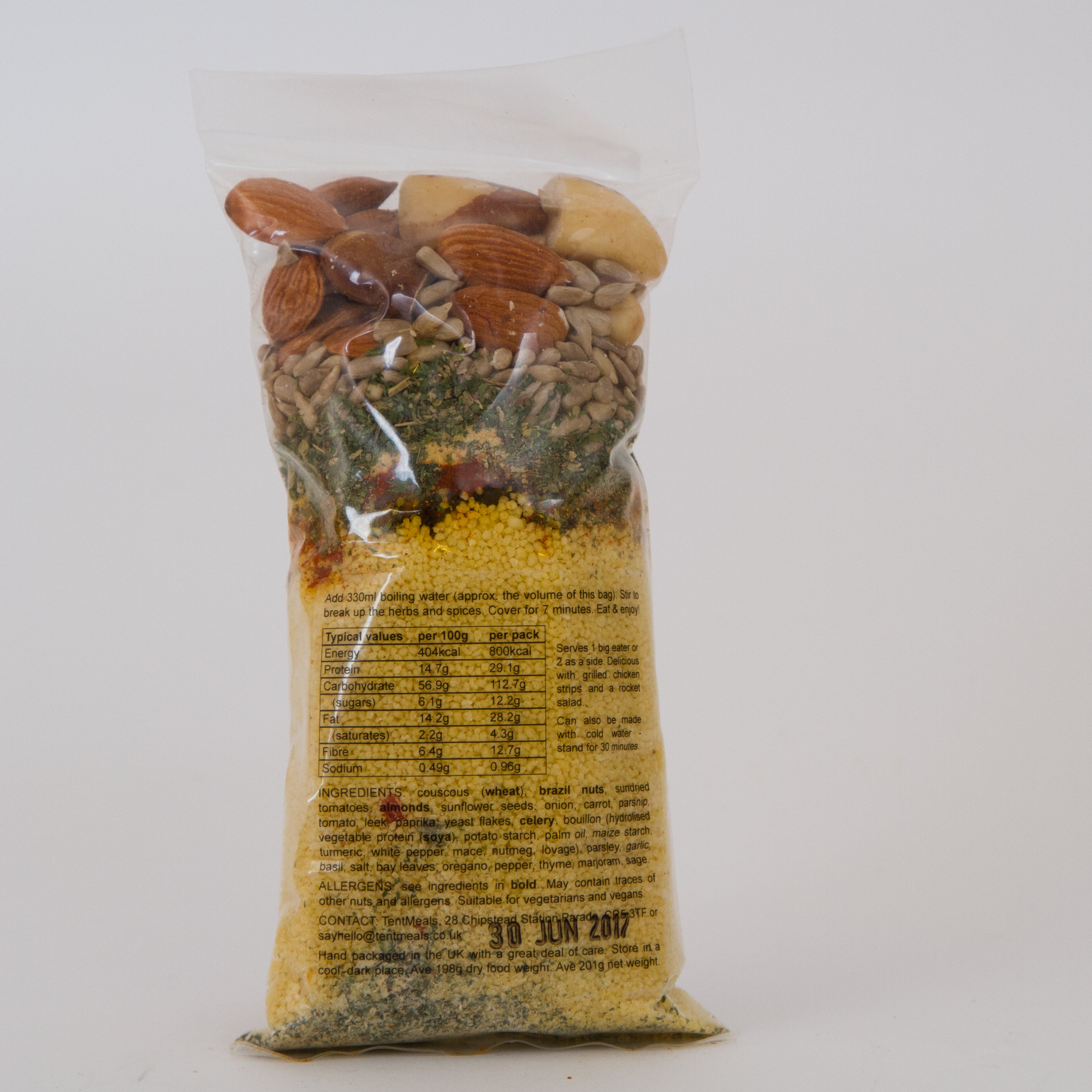 TentMeals Italian inspired main meal - 800 kcal