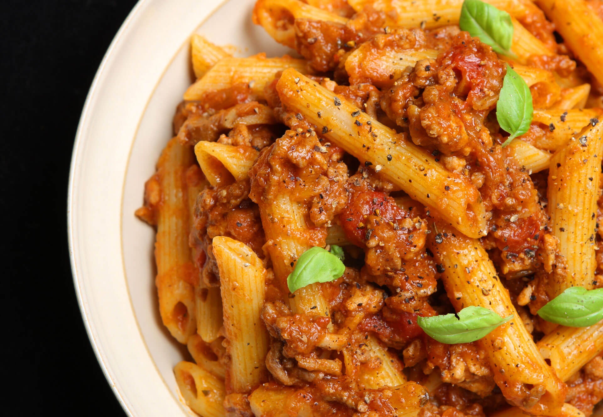 Adventure Menu Penne Bolognese