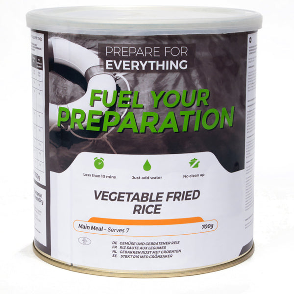 Fuel Your Preparation Freeze Dried Vegetable Fried Rice 25 Year Tin