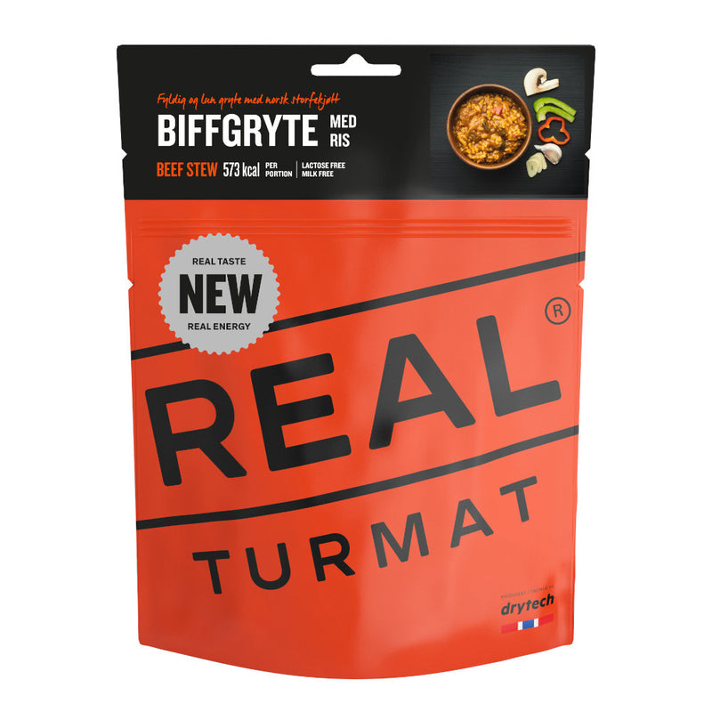 Turmat Real Turmat Beef Stew Freeze Dried Expedition Meal | Base Camp Food