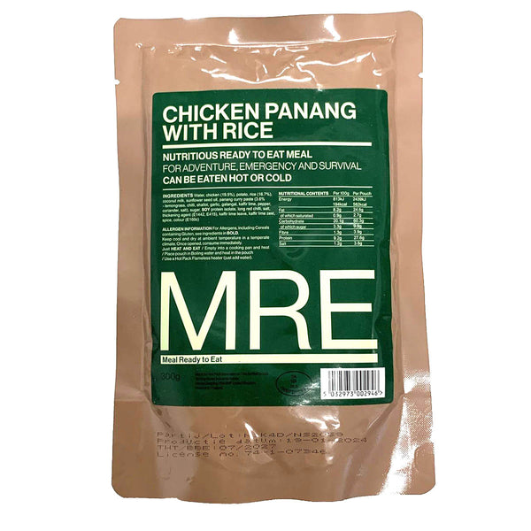 MRE Chicken Penang & Rice Ready To Eat Meal