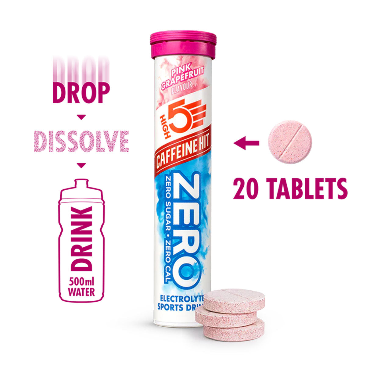 HIGH5 Zero Caffeine Hit | Pink Grapefruit