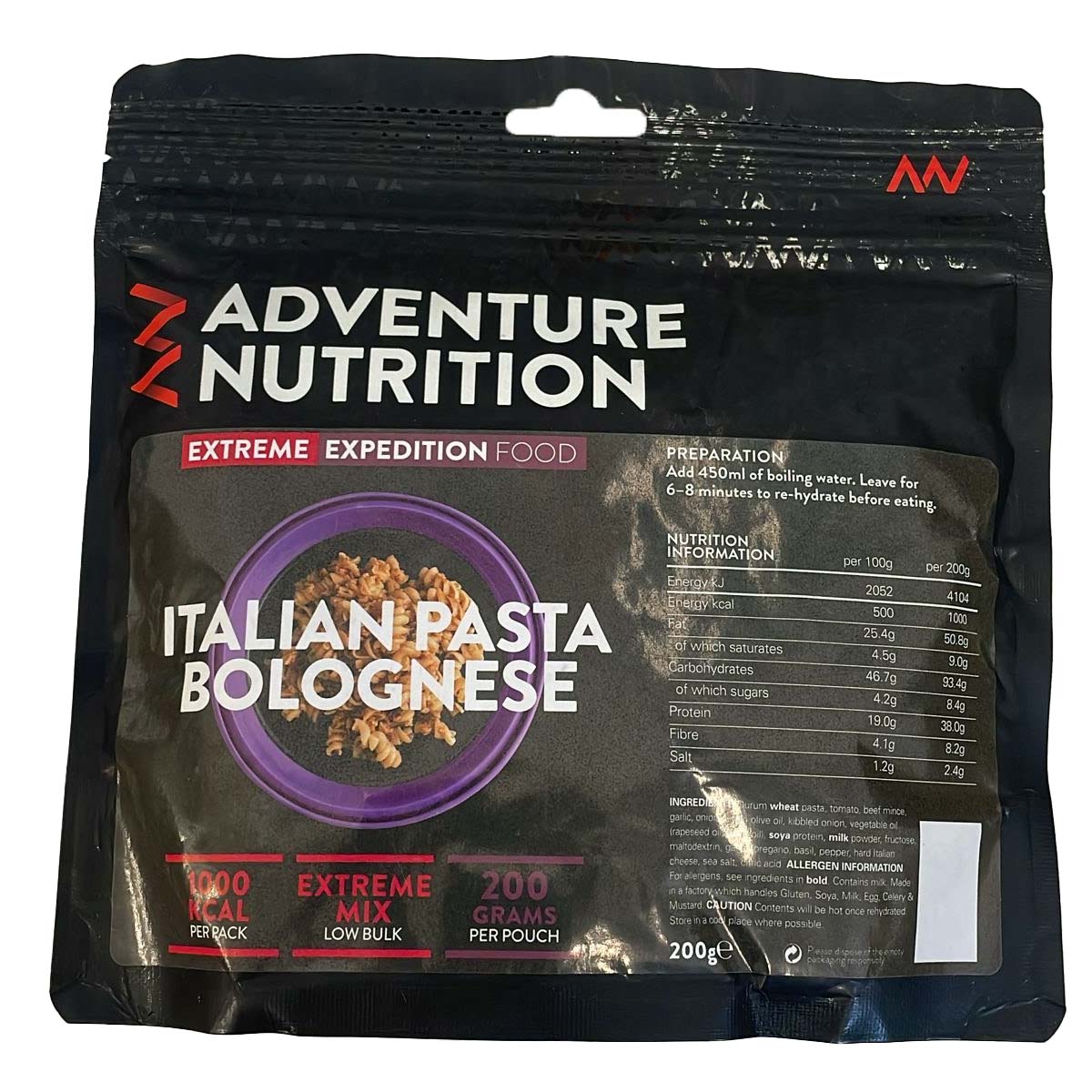 Adventure Nutrition Italian Pasta Bolognese - 1000Kcal ** BB July 2025 **