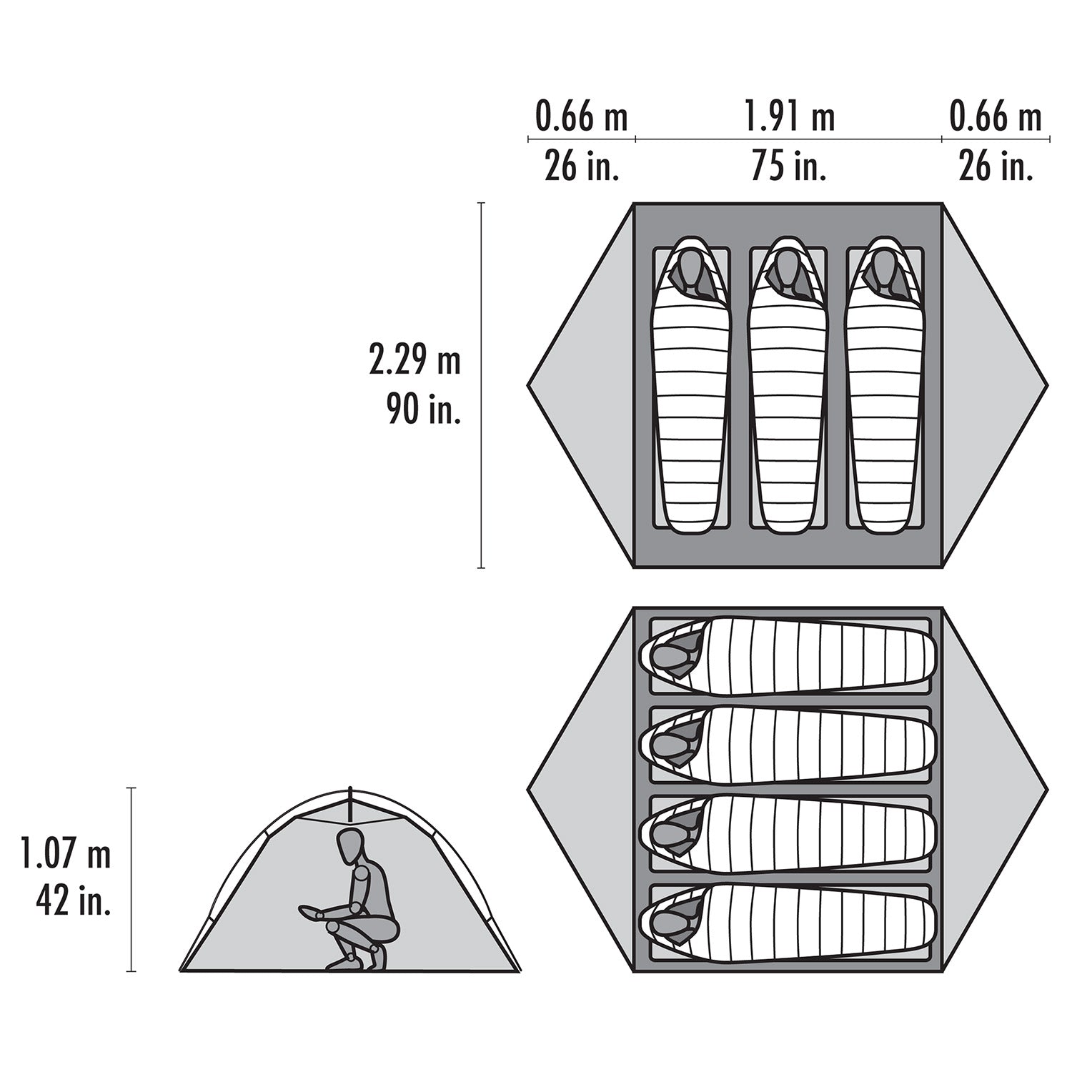 MSR Hubba Hubba LT 3-Person Backpacking Tent