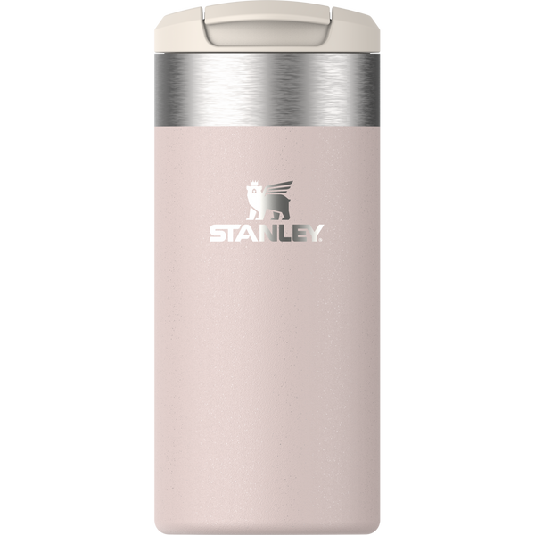 Stanley Aerolight Transit 12 oz Bottle in Rose Quartz Metallic, front view