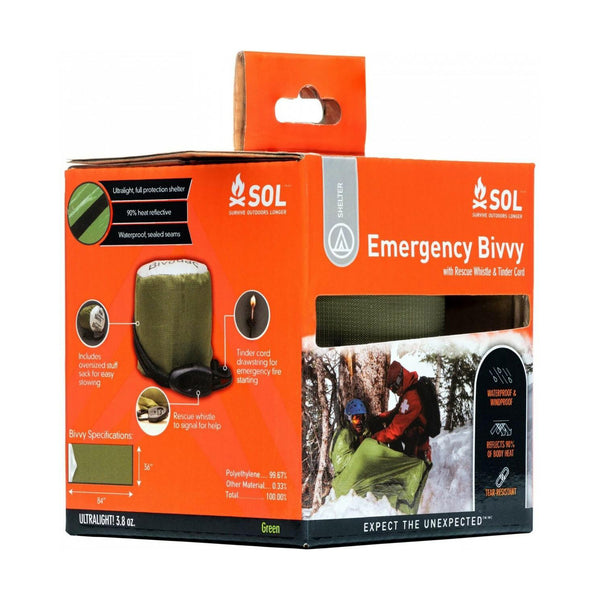 SOL Emergency Bivvy with Rescue Whistle