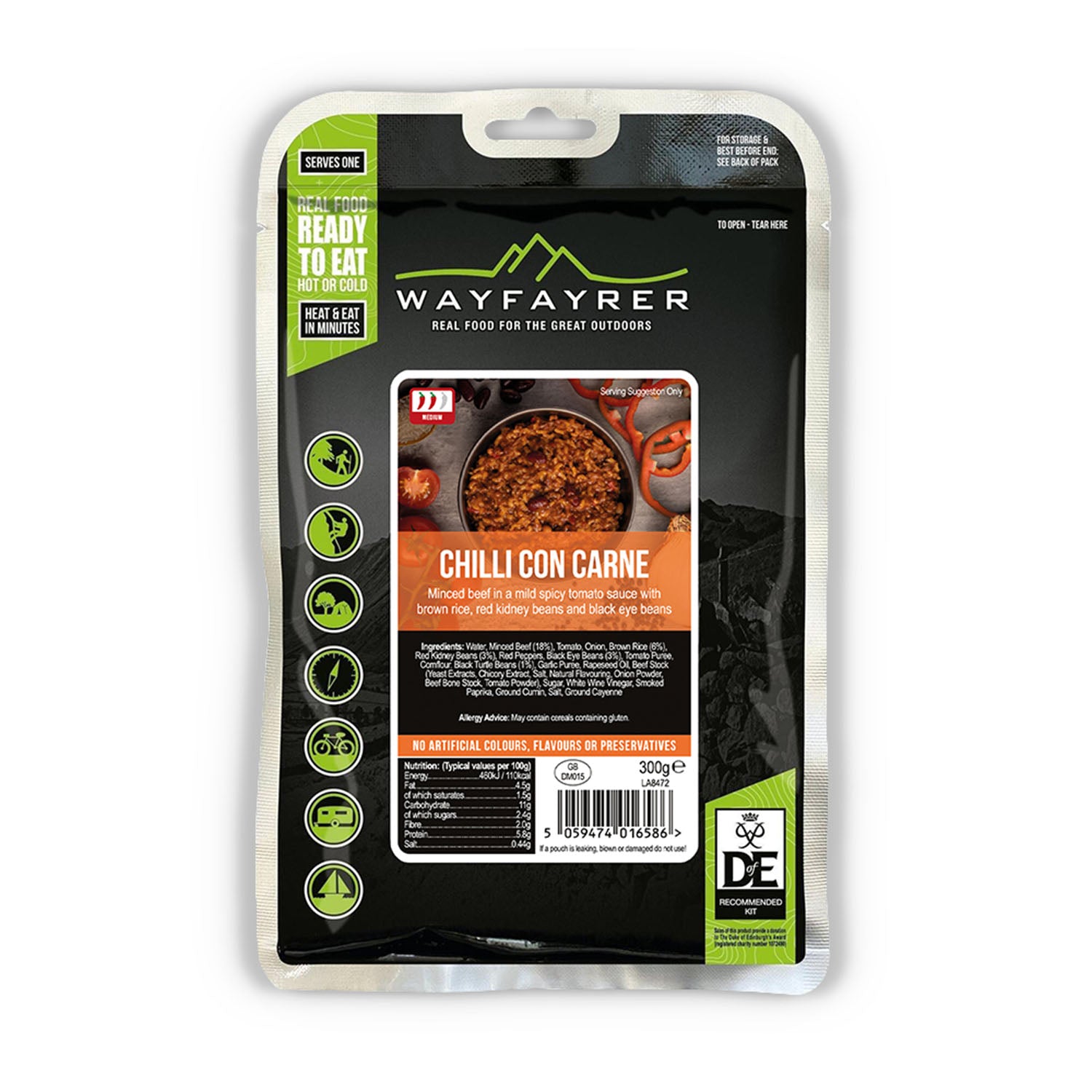 Wayfayrer Chilli Con Carne - easy outdoor camping food