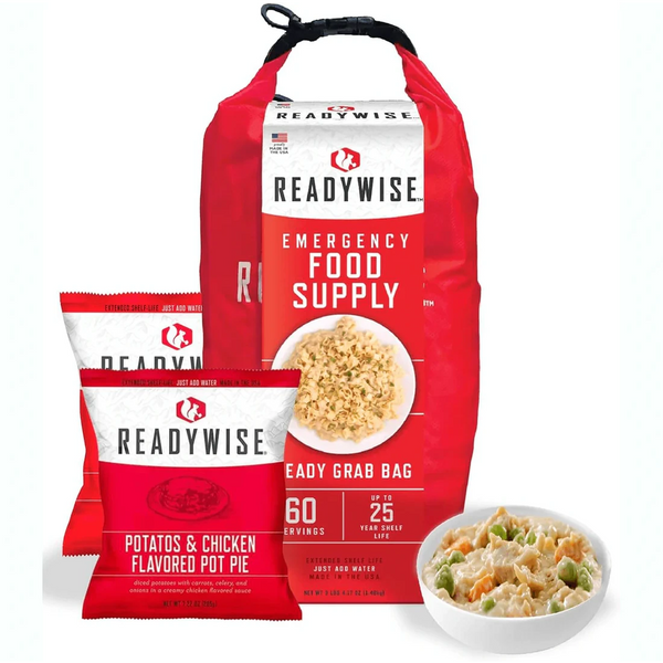 ReadyWise Freeze-Dried Emergency Food Dry Bag - 60 Servings