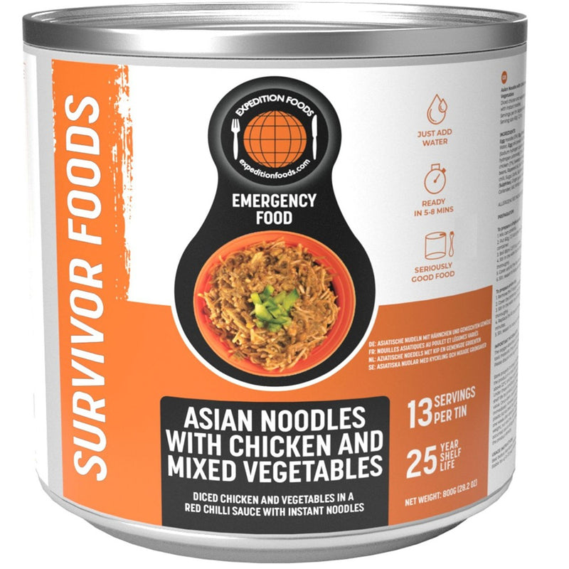 Expedition Foods Asian Noodles with Chicken and Mixed Vegetables (SURVIVOR FOODS RANGE)