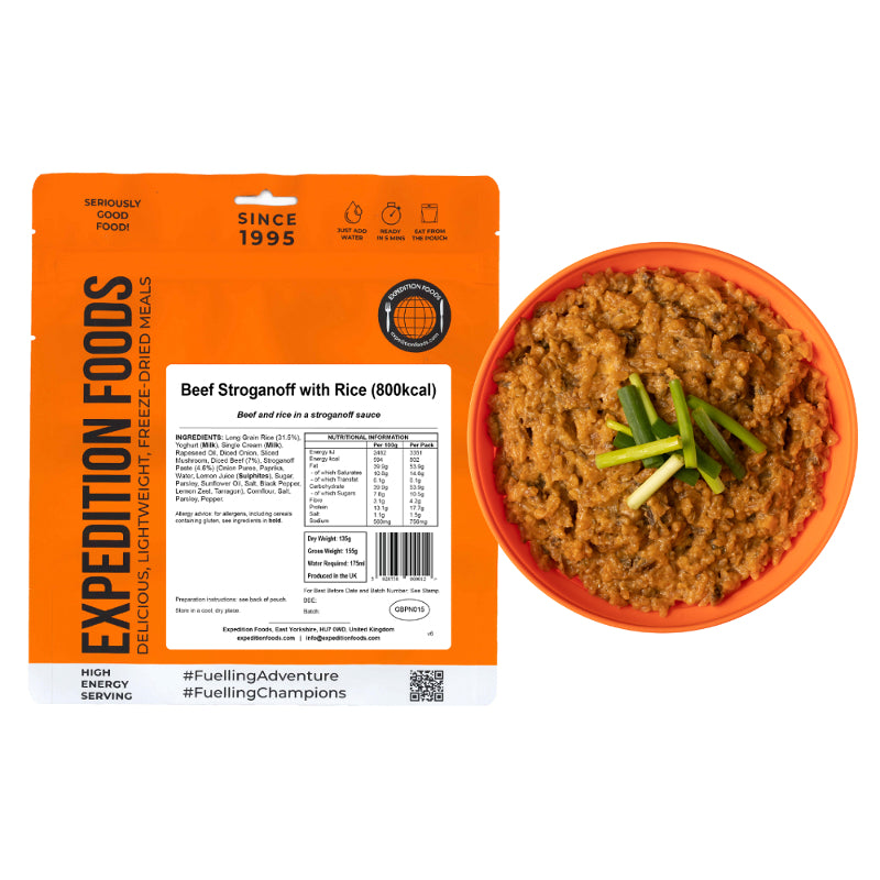 Expedition Foods Beef Stroganoff (High Energy)