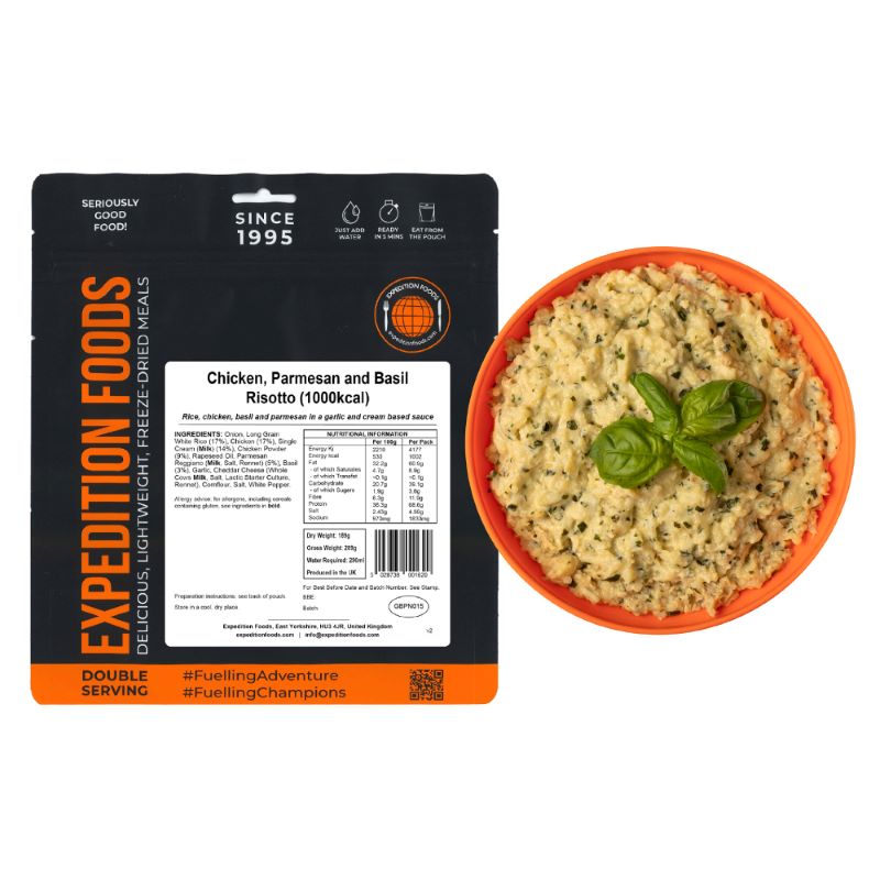 Expedition Foods Chicken, Parmesan and Basil Risotto (1000 Kcal)