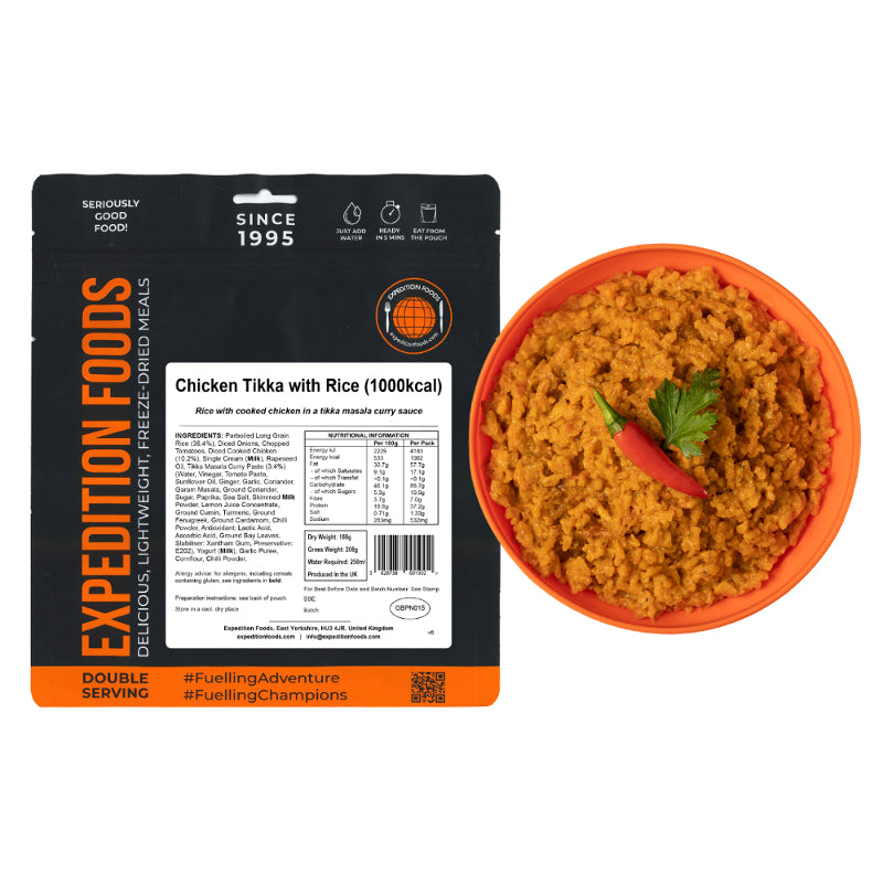 Expedition Foods Chicken Tikka with Rice (1000kcal)