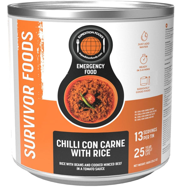 Expedition Foods Chilli Con Carne with Rice (SURVIVOR FOODS RANGE)
