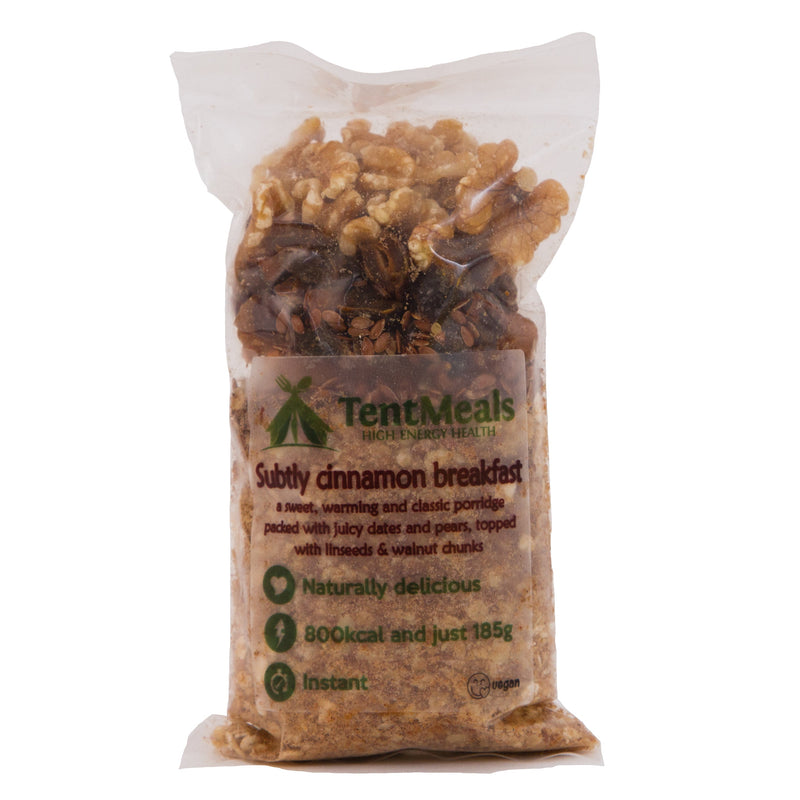 *** SALE *** TentMeals Subtly Cinnamon breakfast - 800 kcal - BBE March 2024