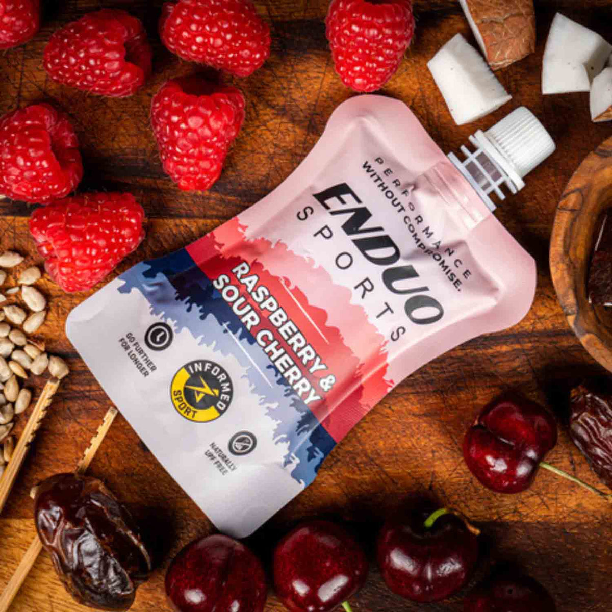 Enduo Sports Raspberry & Sour Cherry Energy Pouch
