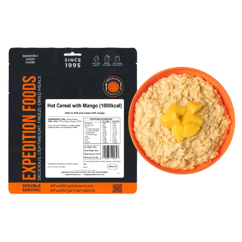 Expedition Foods Hot Cereal & Mango (1000 Kcal)