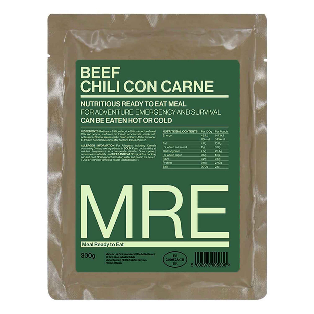 MRE Beef Chilli Con Carne