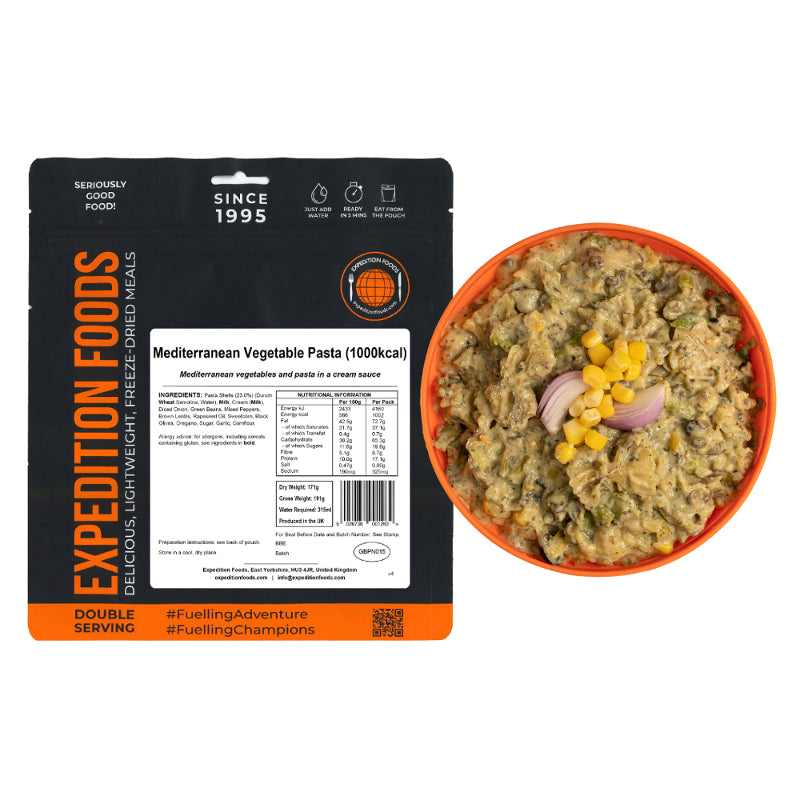 Expedition Foods Mediterranean Vegetable Pasta (1000 kcal)