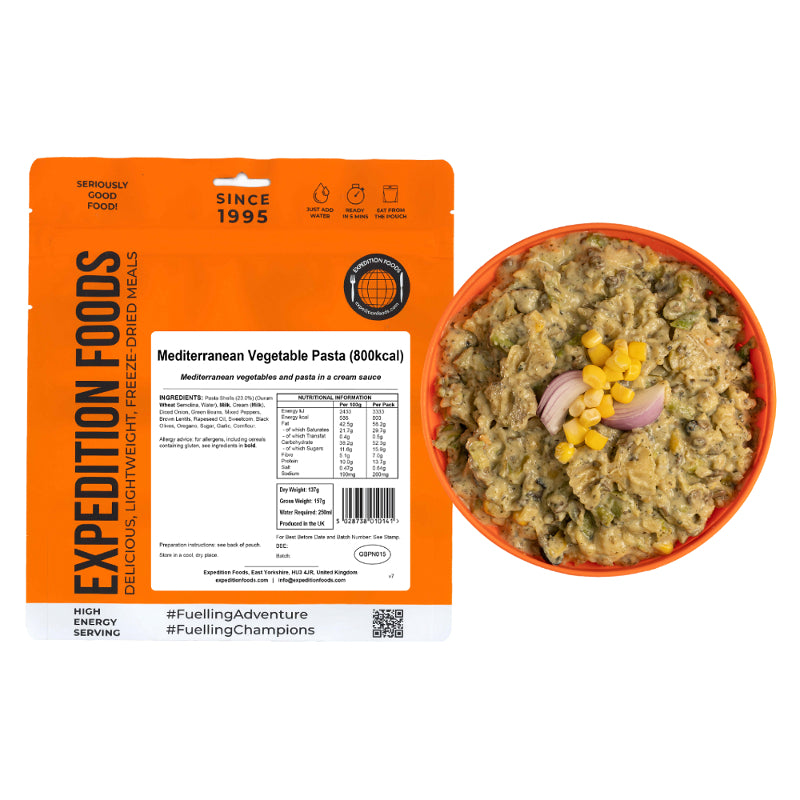 Expedition Foods Mediterranean Vegetable Pasta (High Energy)