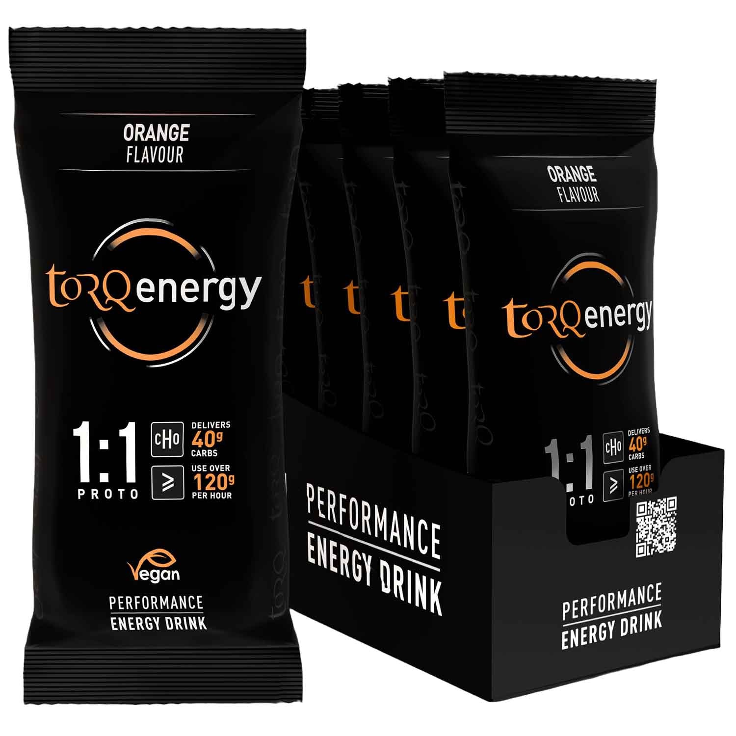 Torq 1:1 Orange Single Serve Sachet Proto Energy (Box of 12)